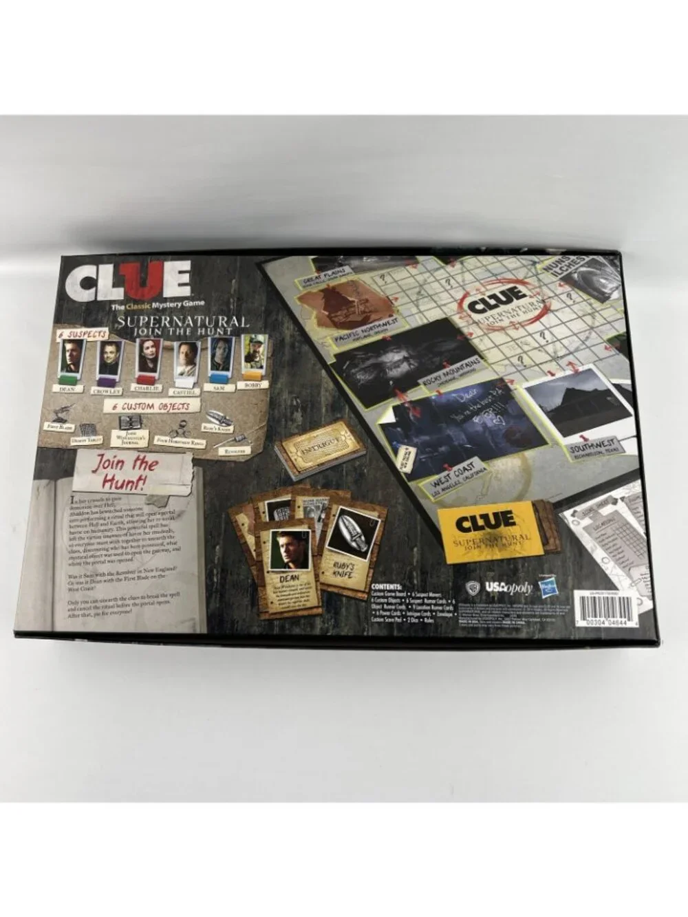 Clue Supernatural Join the Hunt Board Game Sam & Dean Rare 2014 100% Complete